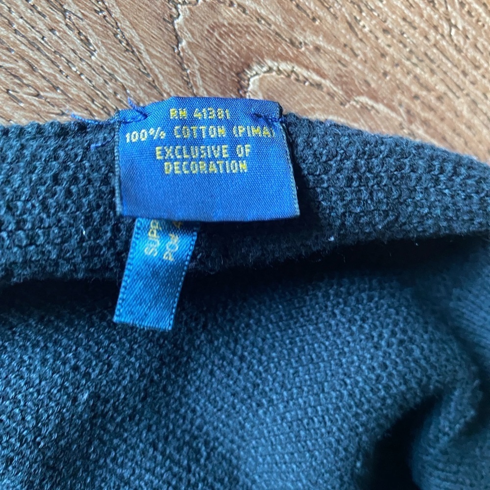 Men's Textured Cotton Crewneck Sweater - Picture 5 of 5